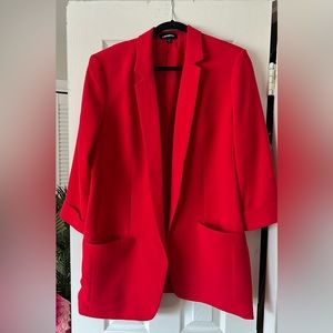 Express Red Business Blazer